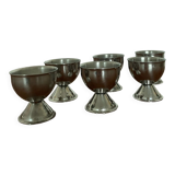 Coquetiers vintage en inox