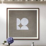 Modern jute painting 30 x 30 cm