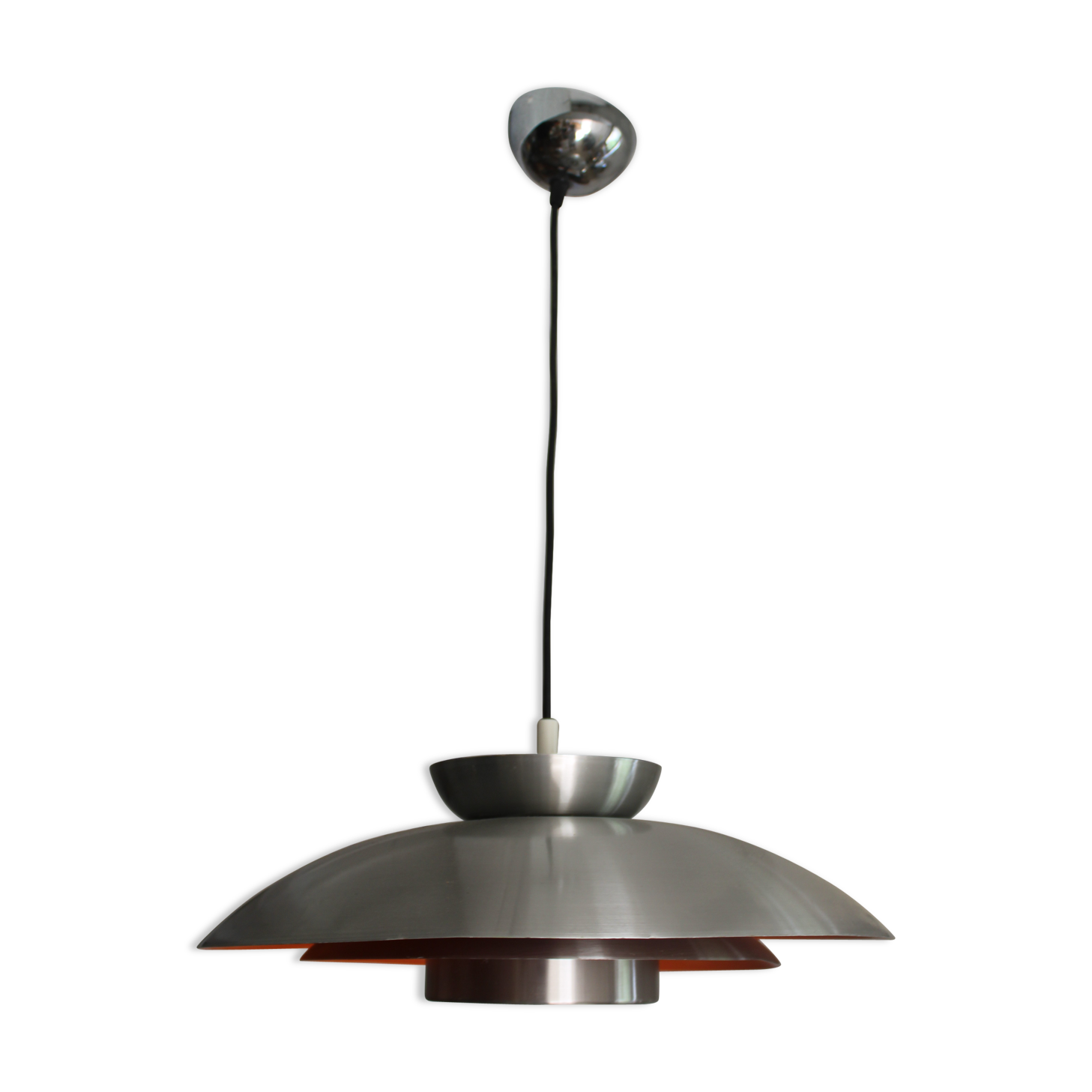 Suspension alu brossé orange