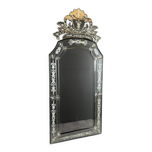 Miroir vénitien gravé