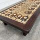 Enamelled lava coffee table 1950 Chaty Vallauris