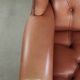 Classic English cowhide button seat chesterfield wingback armchair