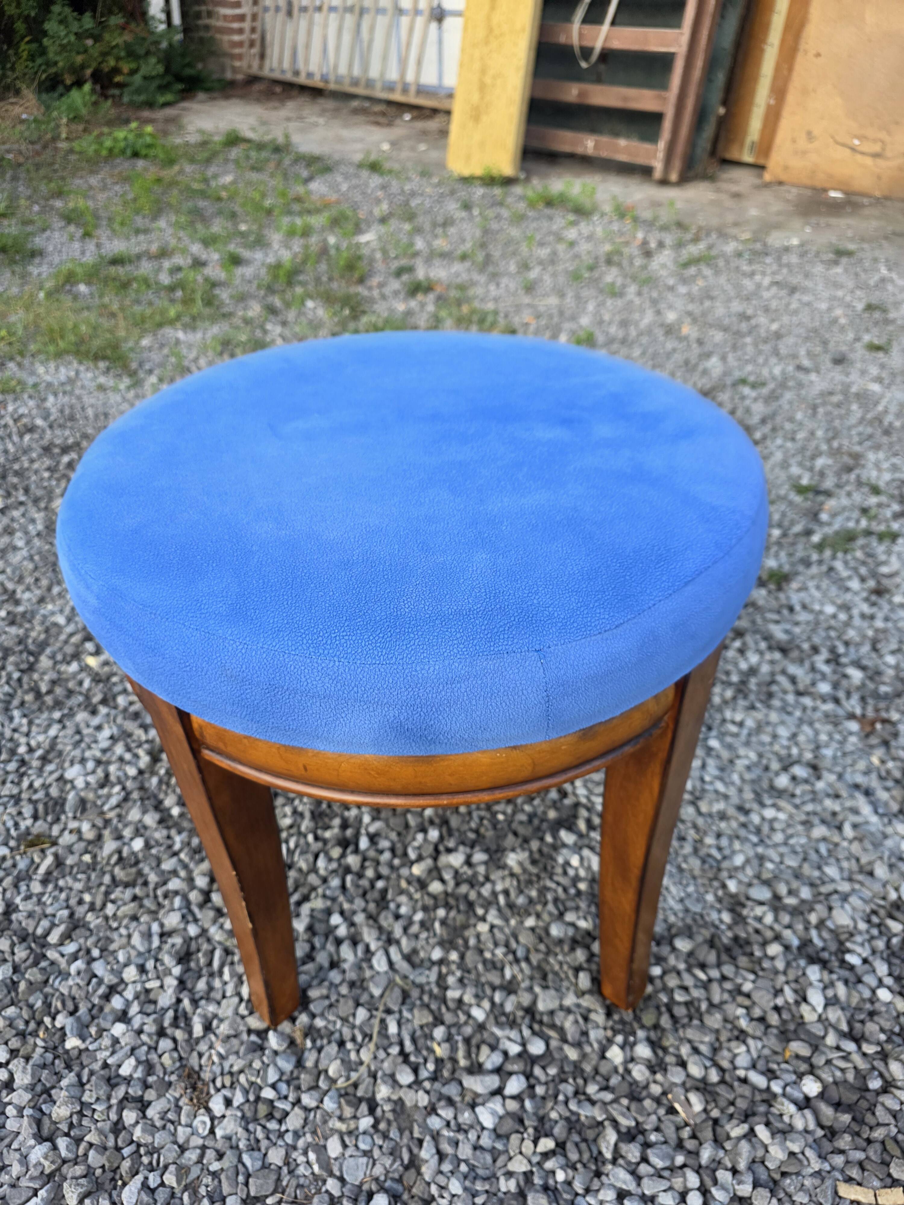 Scandinavian style armchair + velvet footrest