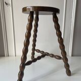 Wooden tripod stool