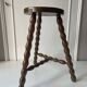 Tabouret tripode bois