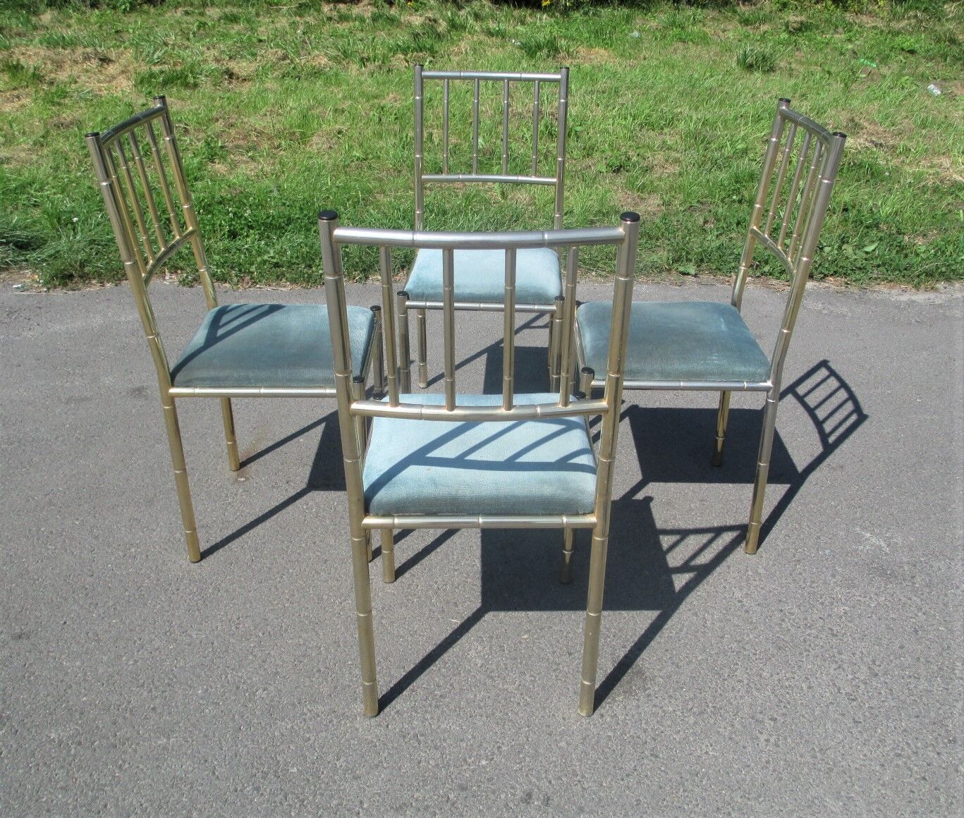 Set of four chairs, italy, 1970s