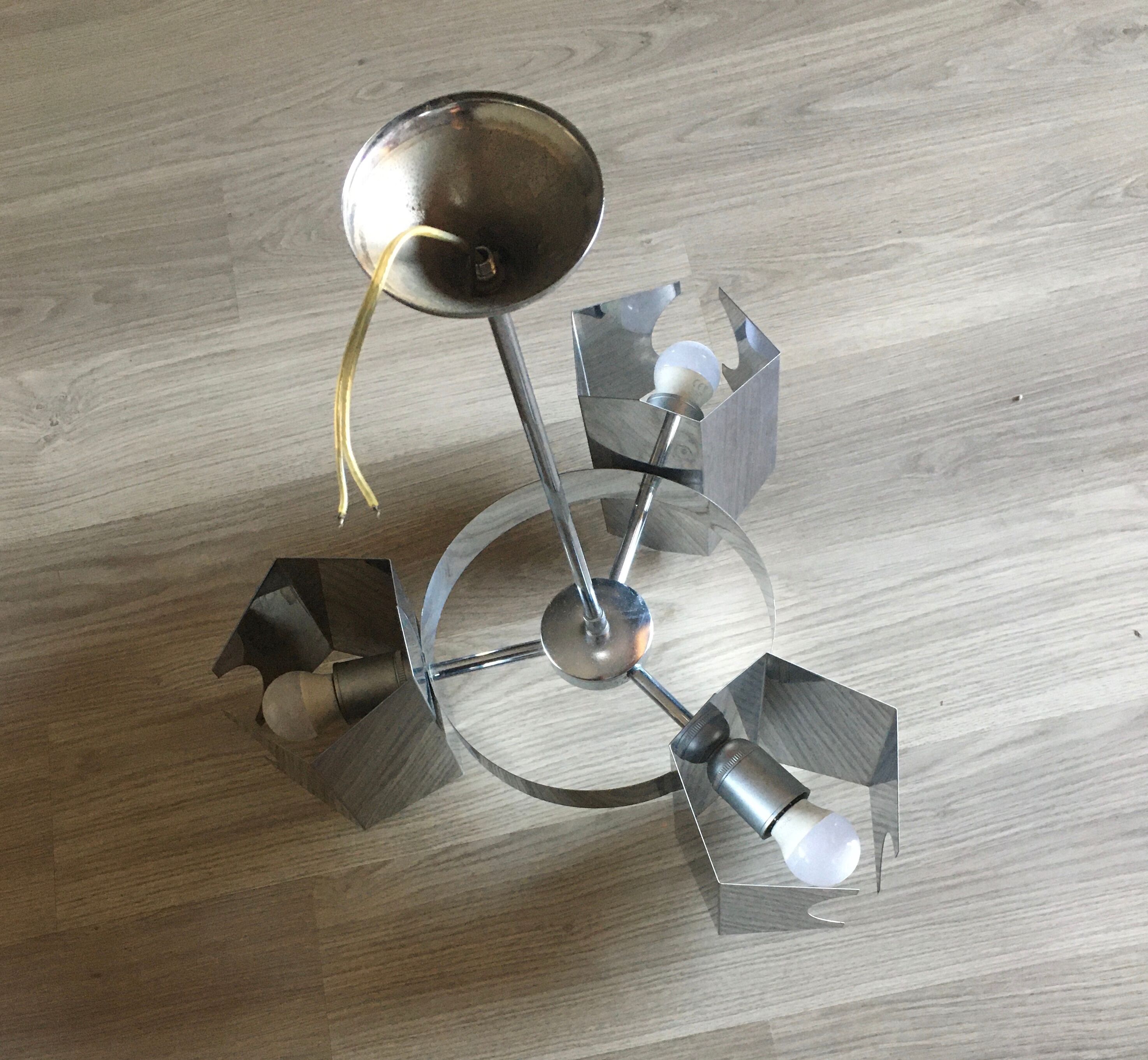 Space Age chandelier 3 lights