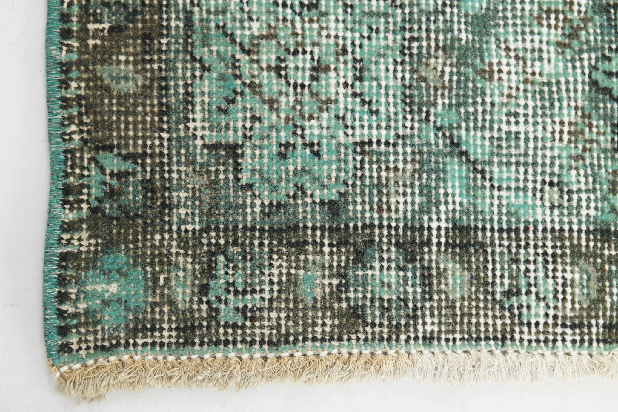 5x7 Handknotted Wool Floral Vintage Tapis Rugs 227x145Cm