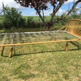 Rattan bed