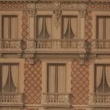 Lithograph board architecture ordinary brick