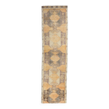3x11 Mustard Brown Oriental Vintage Runner Rug, 85x329Cm