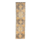 3x11 Mustard Brown Oriental Vintage Runner Rug, 85x329Cm