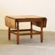 1960s mid-century brutalist Danish coffee table in oak attributed to Kjærnulf