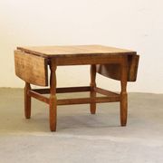 1960s mid-century brutalist Danish coffee table in oak attributed to Kjærnulf