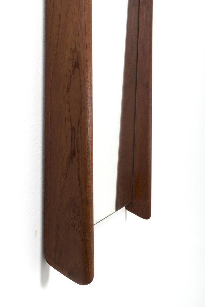 Miroir danois avec cadre en teck