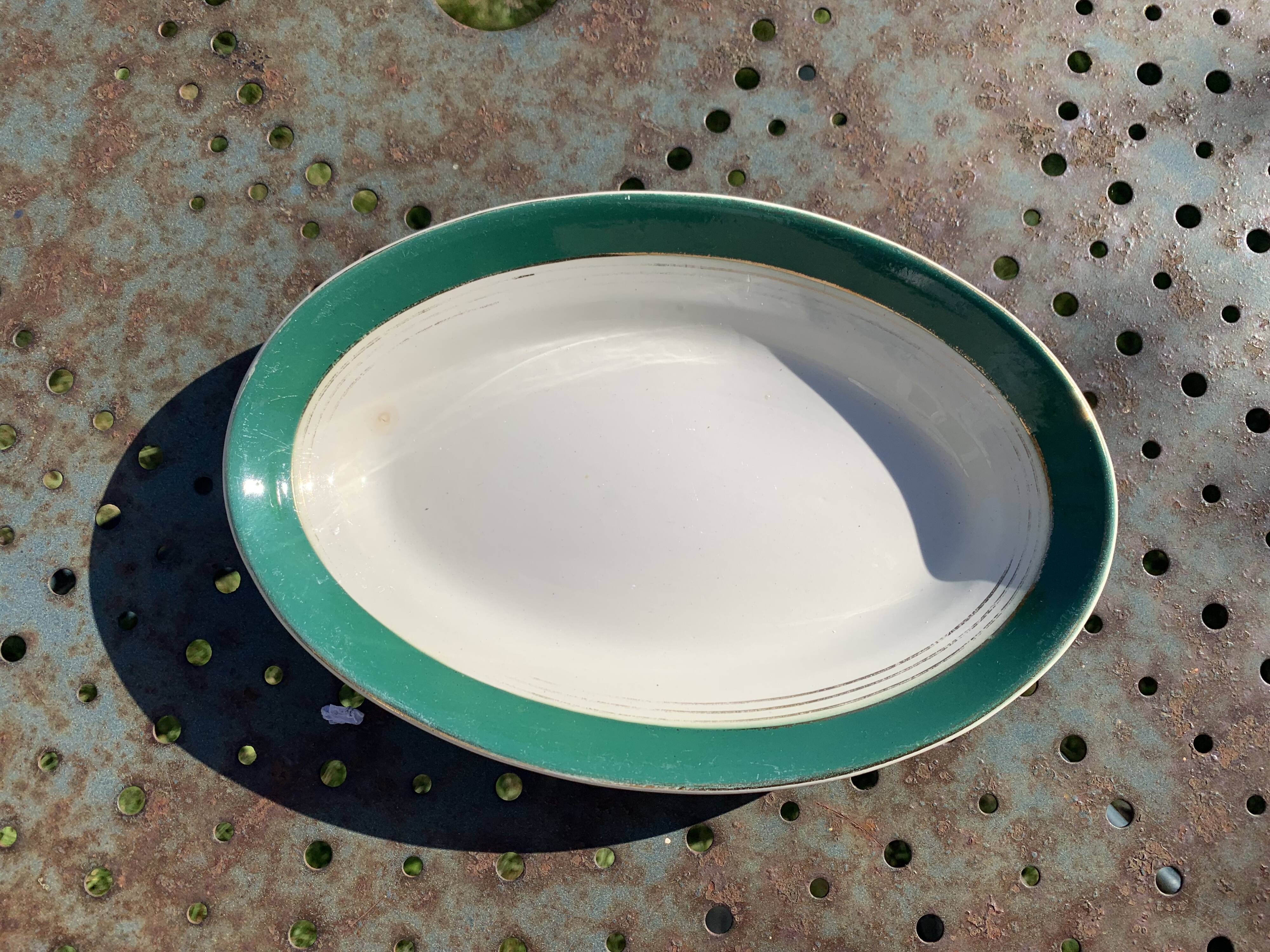 Set of two serving dishes Digoin and Sarreguemines