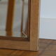 Miroir bois brut biseauté