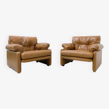 Pair of 'Coronado' armchairs by Afra & Tobia Scarpa for B&B Italia