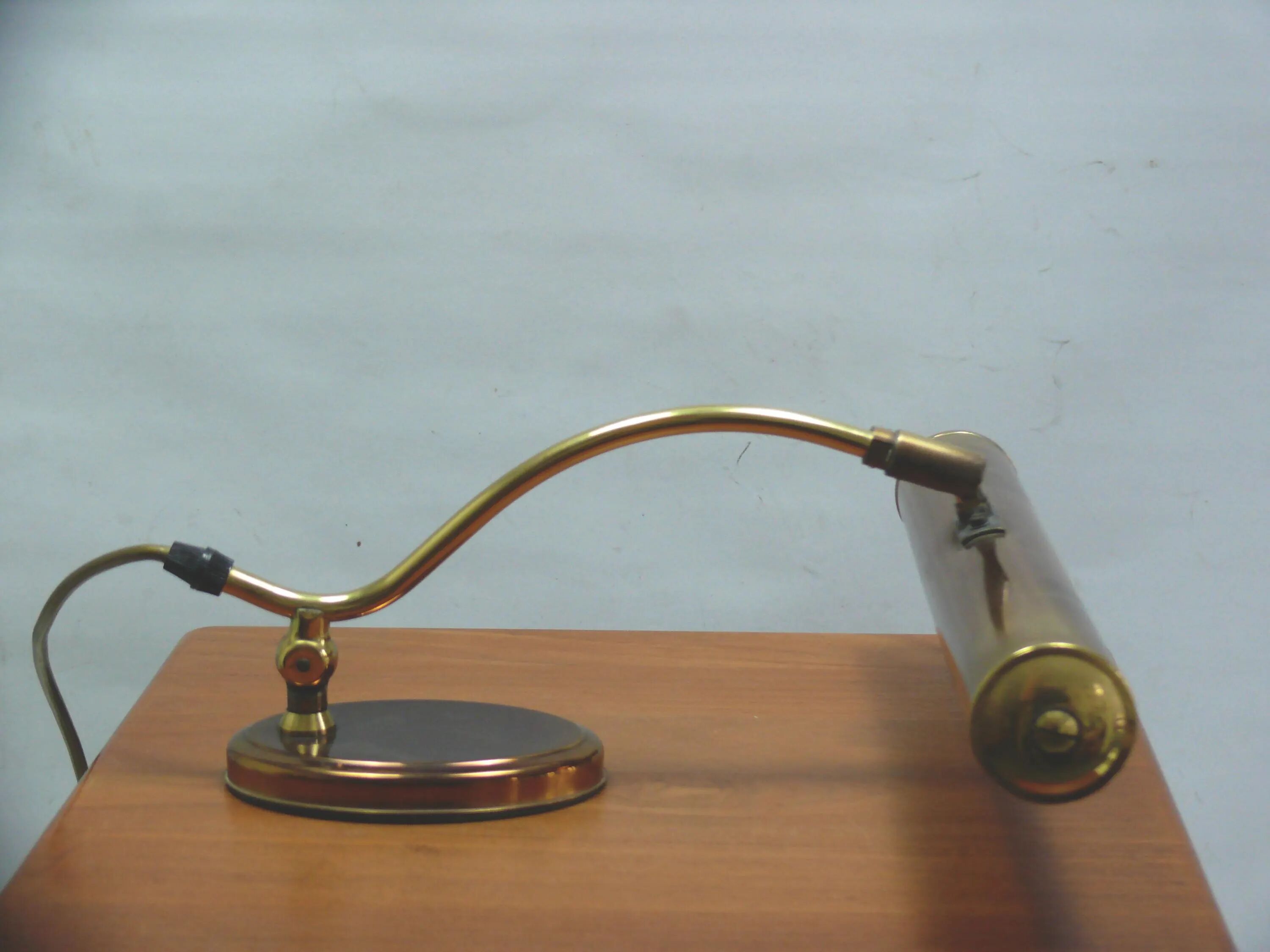Large brass piano lamp, Pfäffle, 1960s