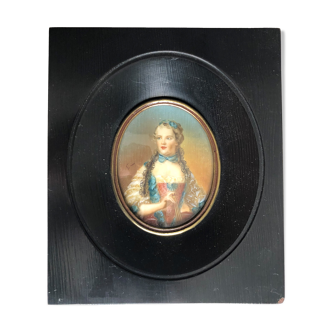 Miniature portrait of a woman