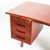 Mid-century desk with drawers and trays. Scandinavian style. France, 60
