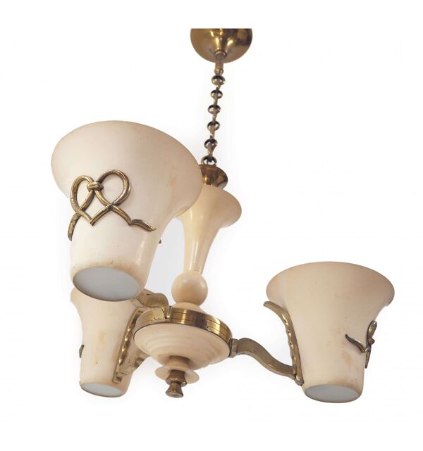 Lot luminaires années 40