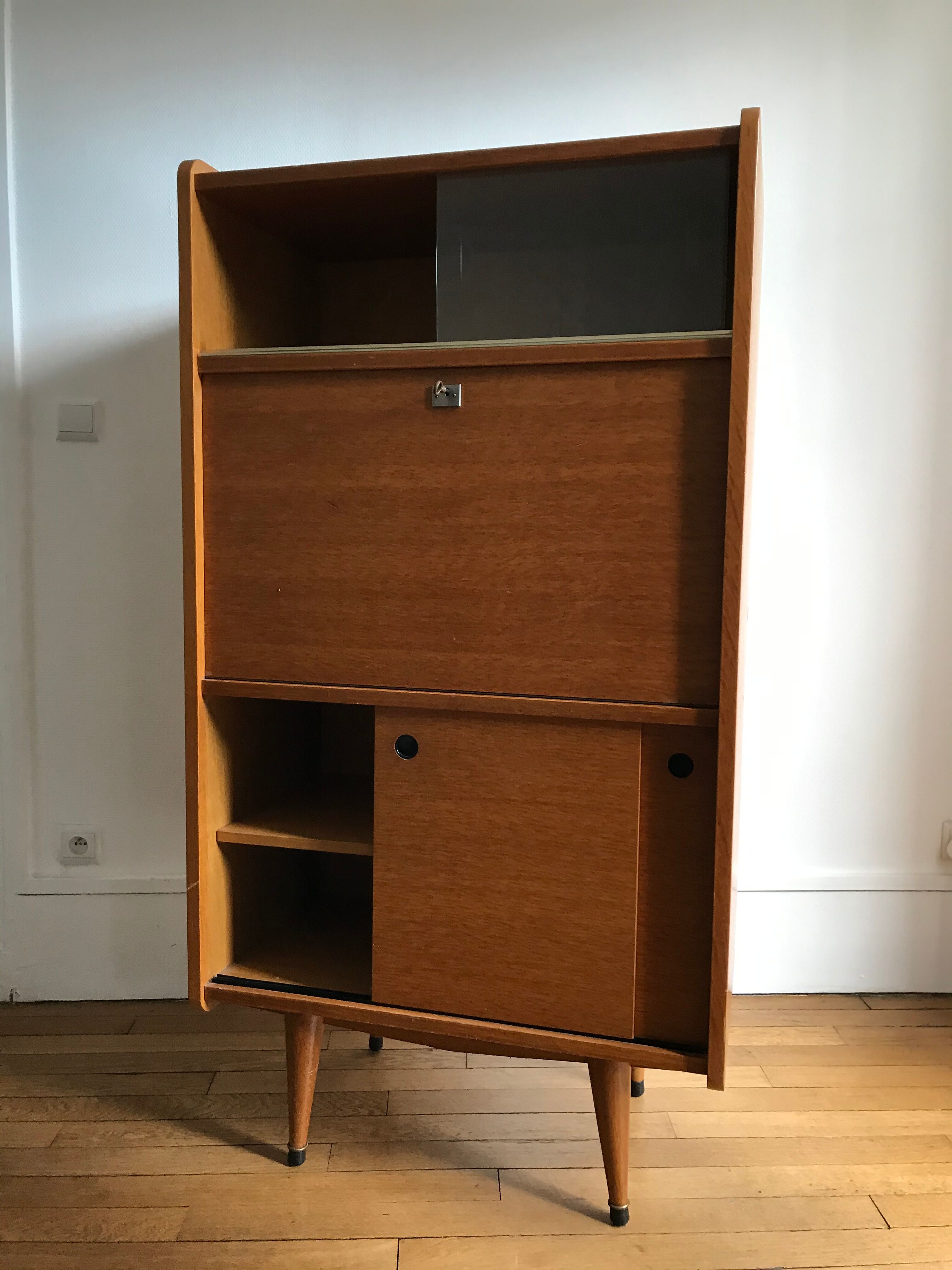 Meuble secrétaire bureau année 50/60 design