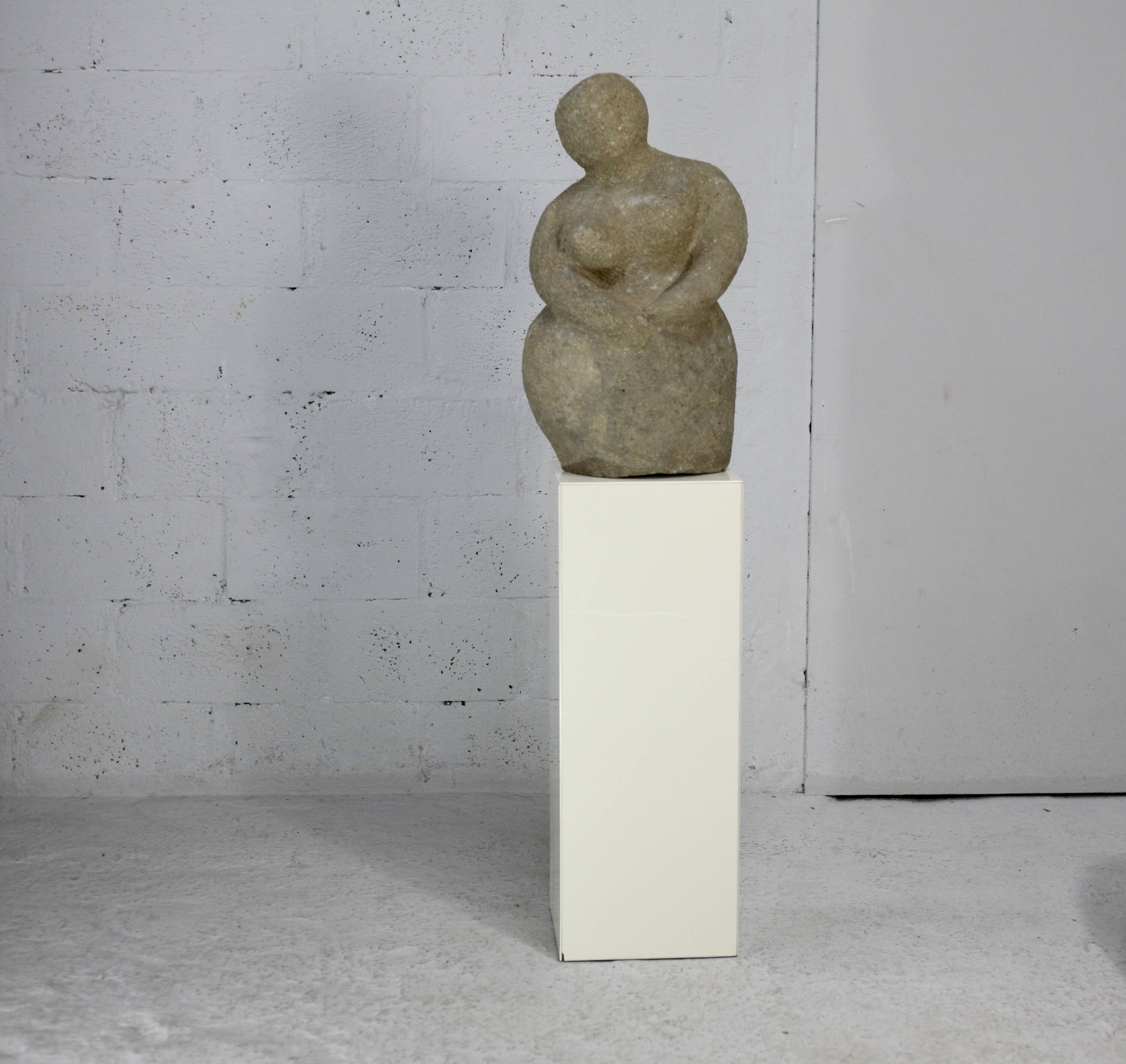 Imitation stone resin sculpture, circa 1960