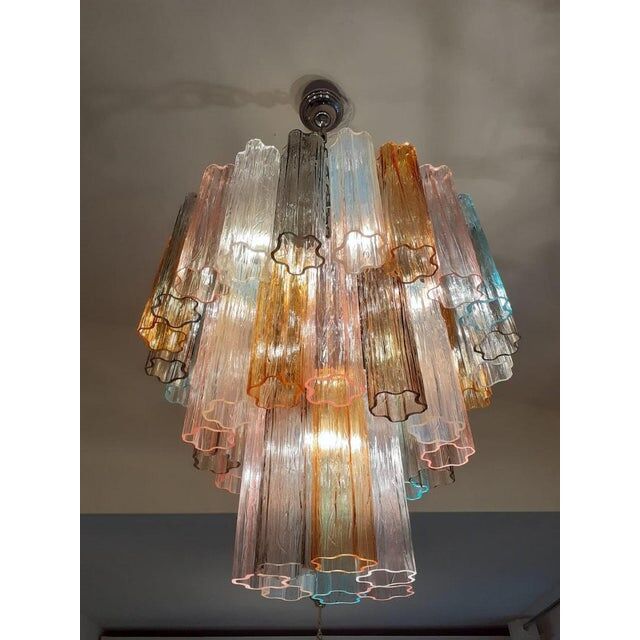 Pair of Murano glass chandeliers