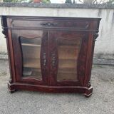 Napoleon III style mahogany display cabinet