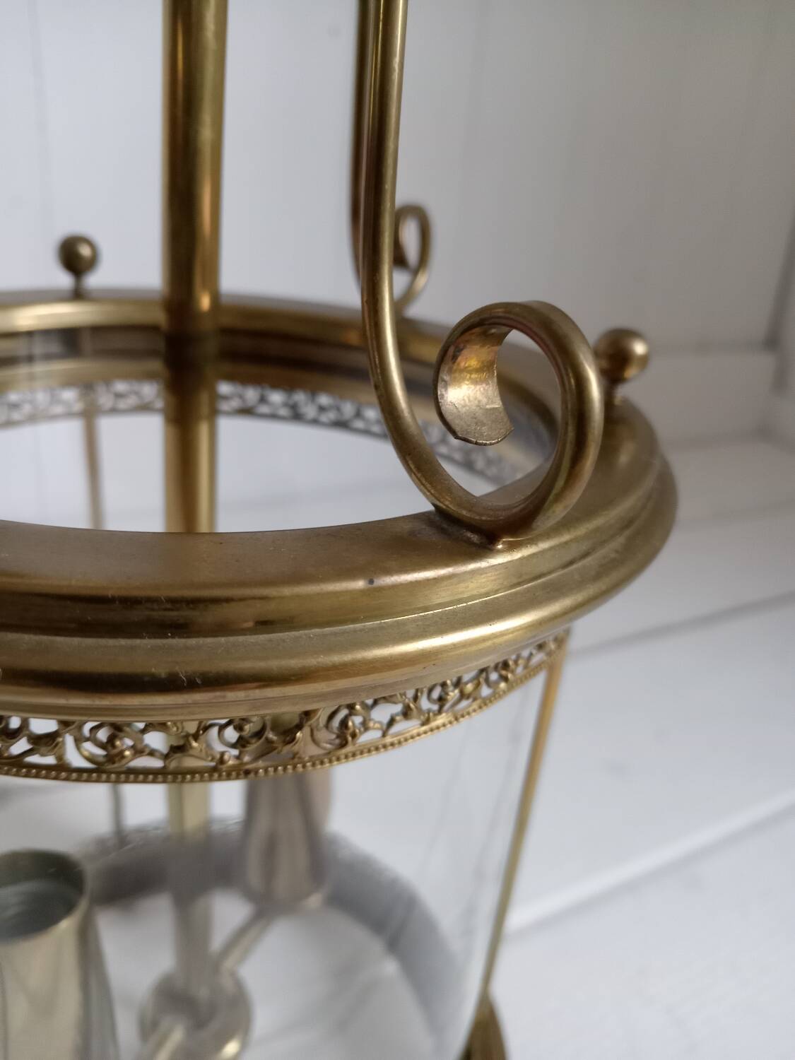 Brass chandelier / pendant