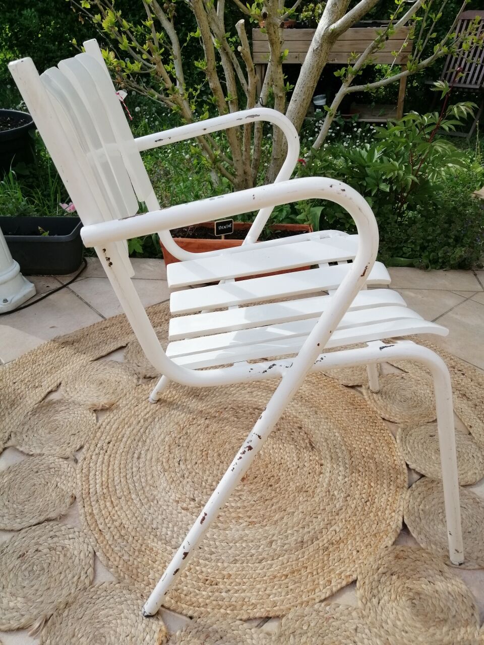 Vintage garden armchairs