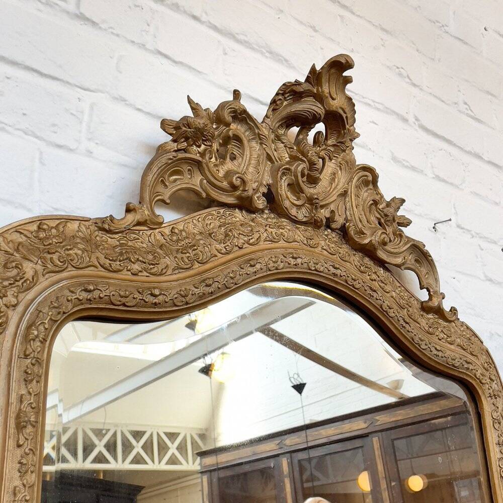 Gilded Mirror with Pediment, 1890