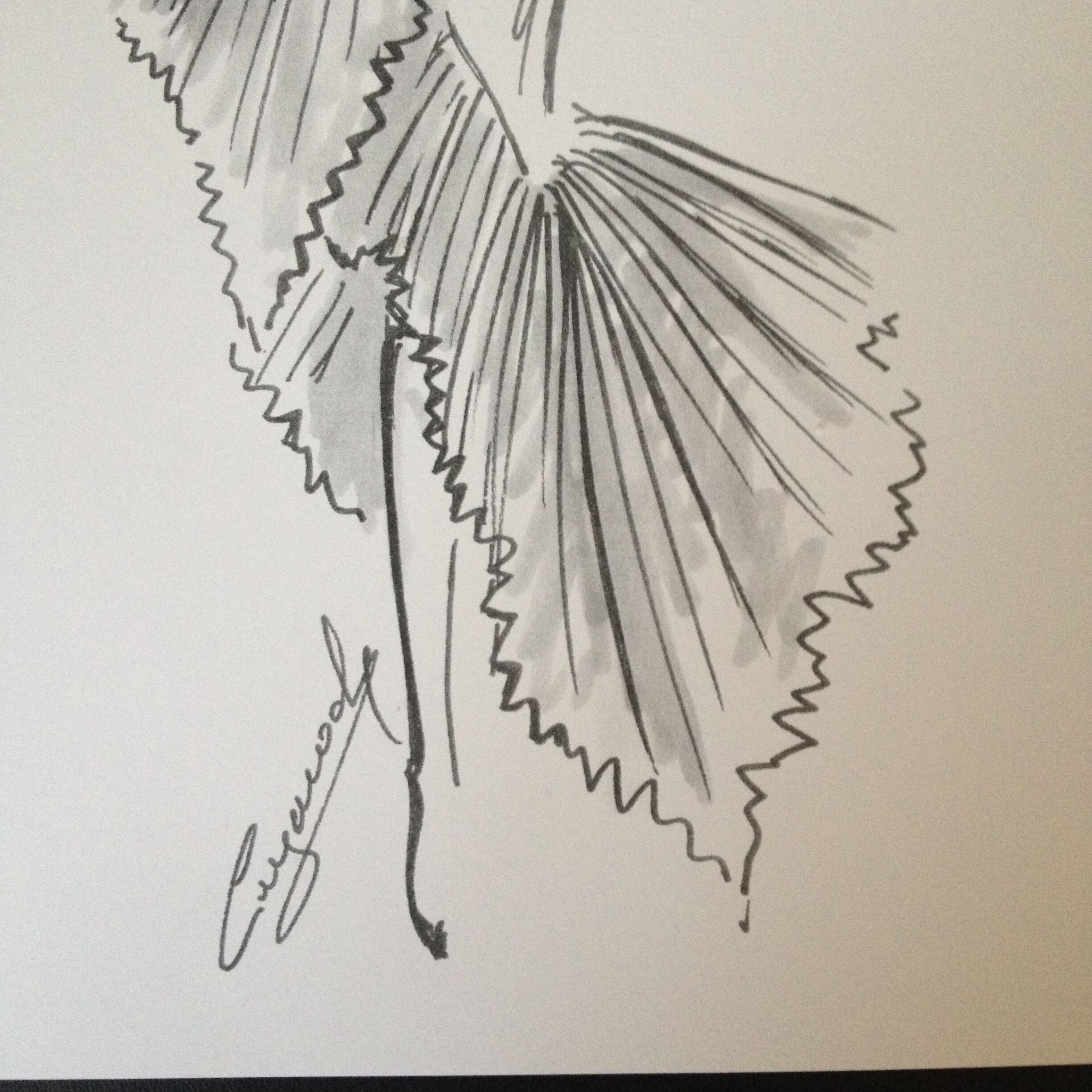 Guy Laroche of press at the end of the 1980s fashion illustration