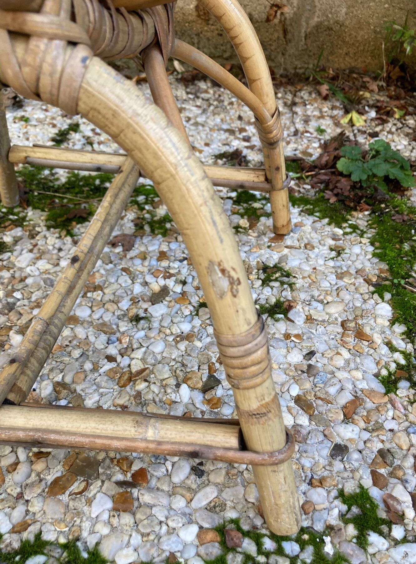 Rattan armchair for vintage children