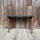 Table d'appoint pliante en bois et rotin 1960