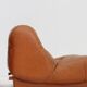 Set of vintage Mimo Padova Nuvolone lounge chairs in cognac leather, Italy, 1970s