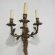 Pair of brass wall lights