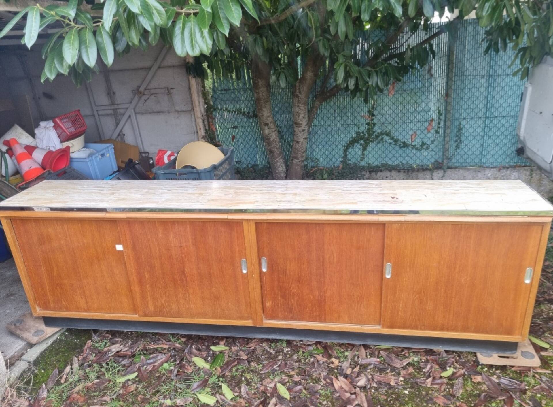 Old workshop counter furniture