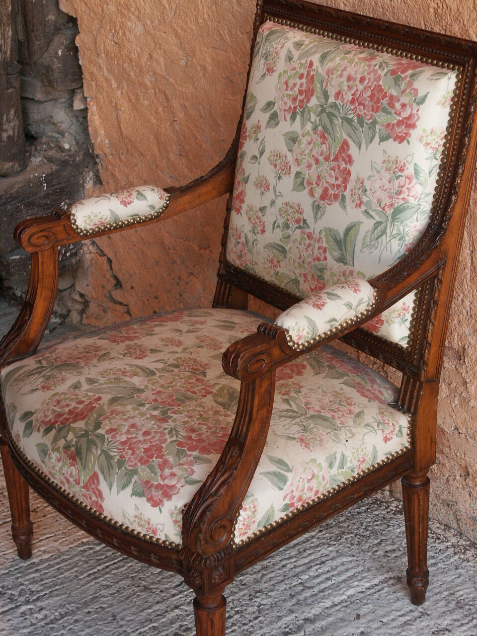 Wooden armchair