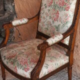 wooden armchair
