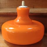 Vintage orange opaline pendant lamp