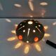 Small ceramic wall lamp (can also be used as a table lamp) space age style. Danish 1970s