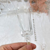 6 Champagne flutes Cristal D'Arques model "VERSAILLES"