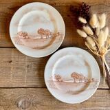 Vintage landscape plate