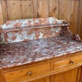 Dressing table in wood and marble of the 19th century