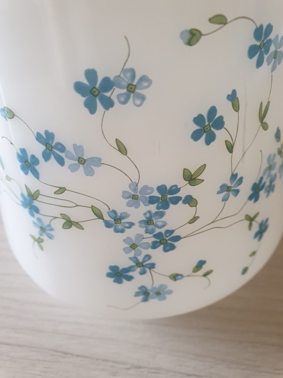 Pitcher Arcopal forget-me-not 70s