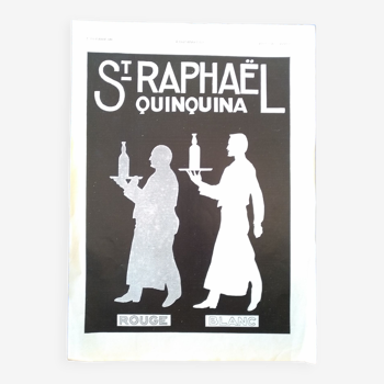 Une publicité papier alcool St - Raphael   issue d'une revue d'époque année 1931