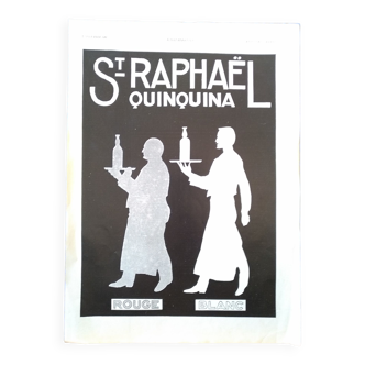 Une publicité papier alcool St - Raphael   issue d'une revue d'époque année 1931