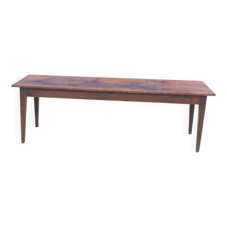 19th century farmhouse table with spindle legs, 225cm
